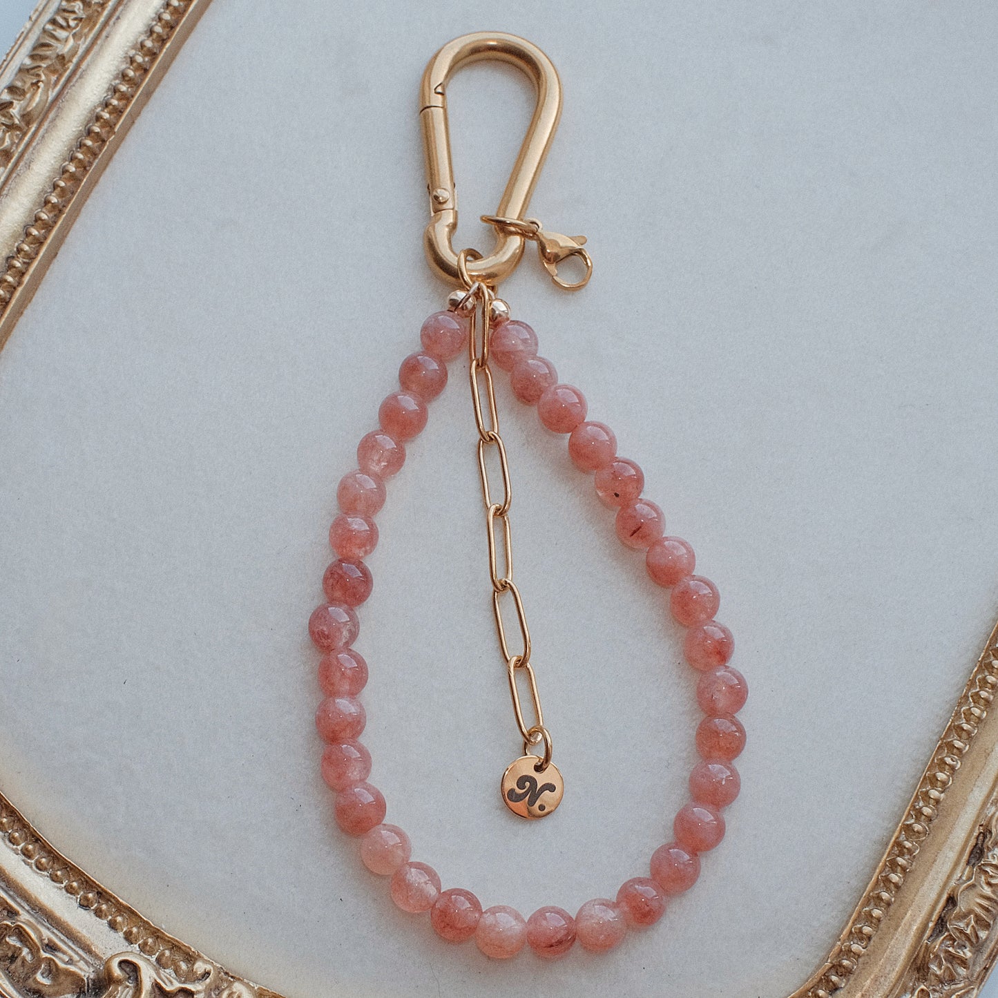 Carabiner Sunstone Bag Charm