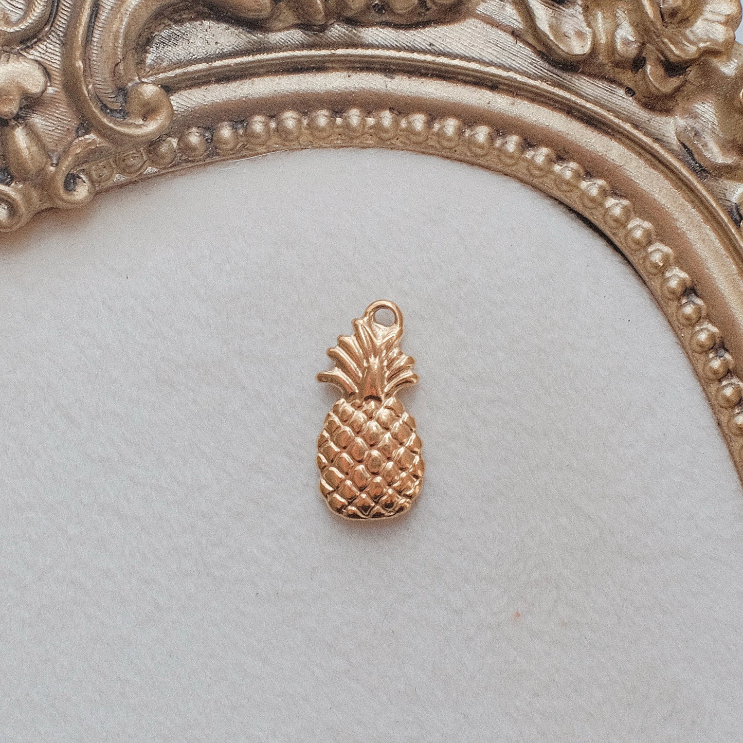 Gold Pineapple Charm