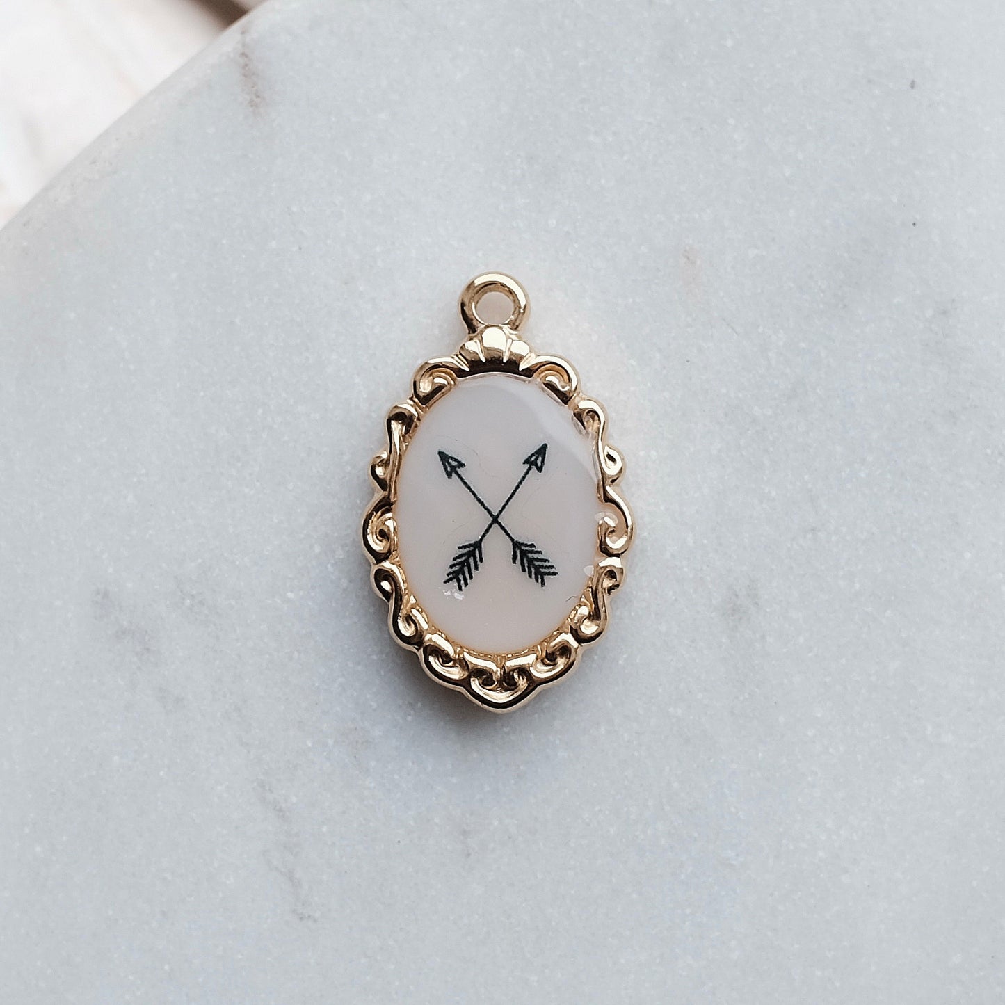 Gold Arrows Charm