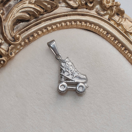 Silver Roller Skate Charm