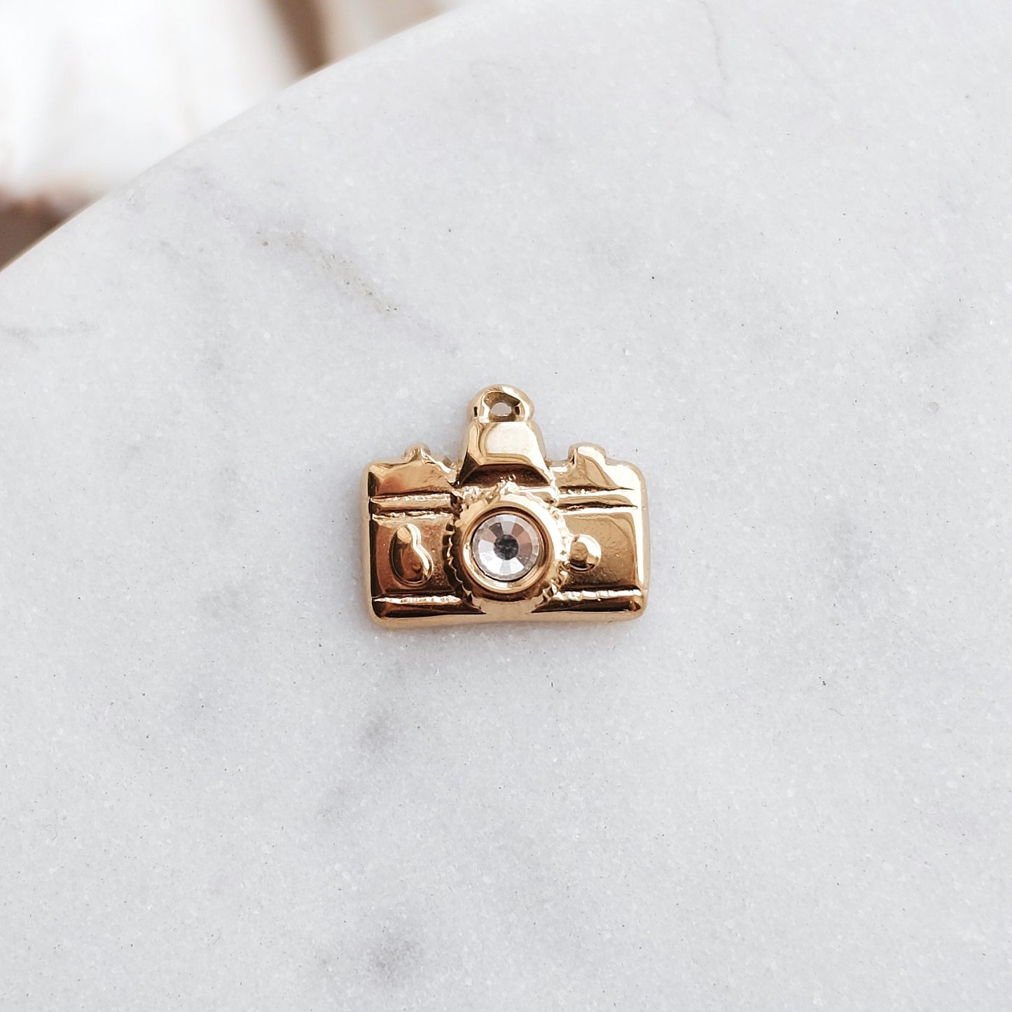 Gold Camera Charm