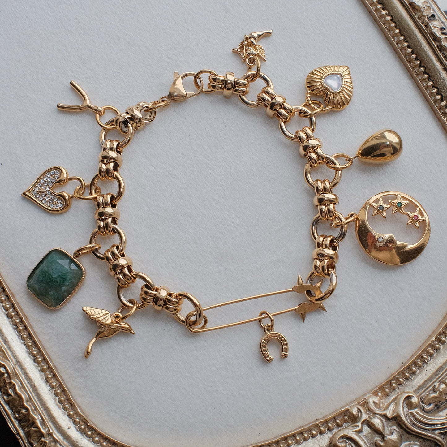 Pin & Charm Bracelet