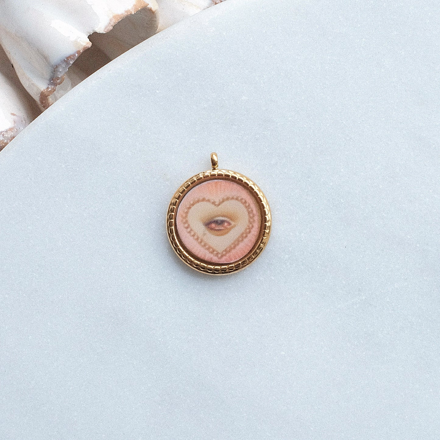 Gold Lovers Eye Pix Charm