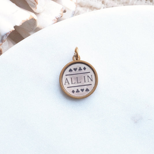 Gold All In Pix Charm