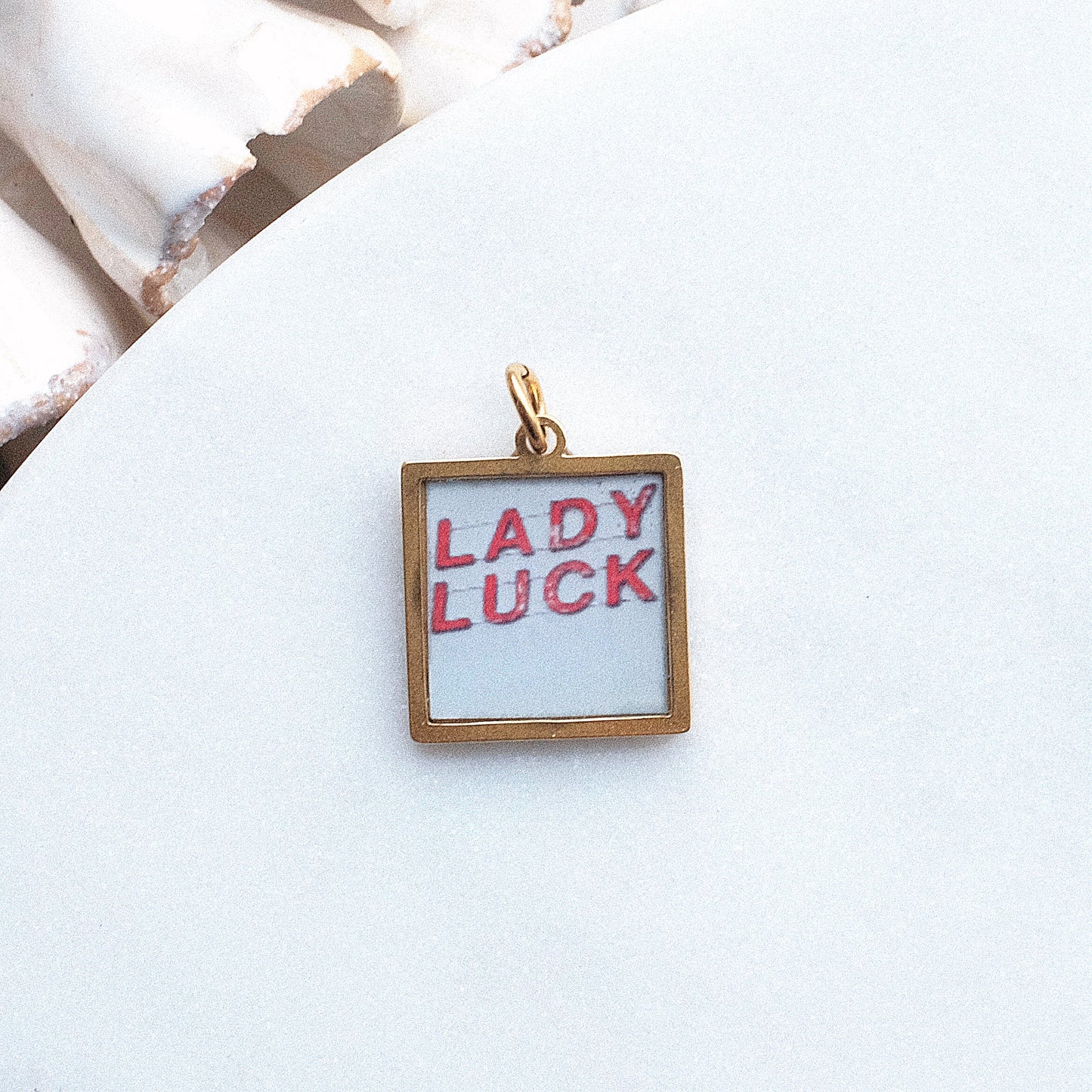 Gold Lady Luck Pix Charm