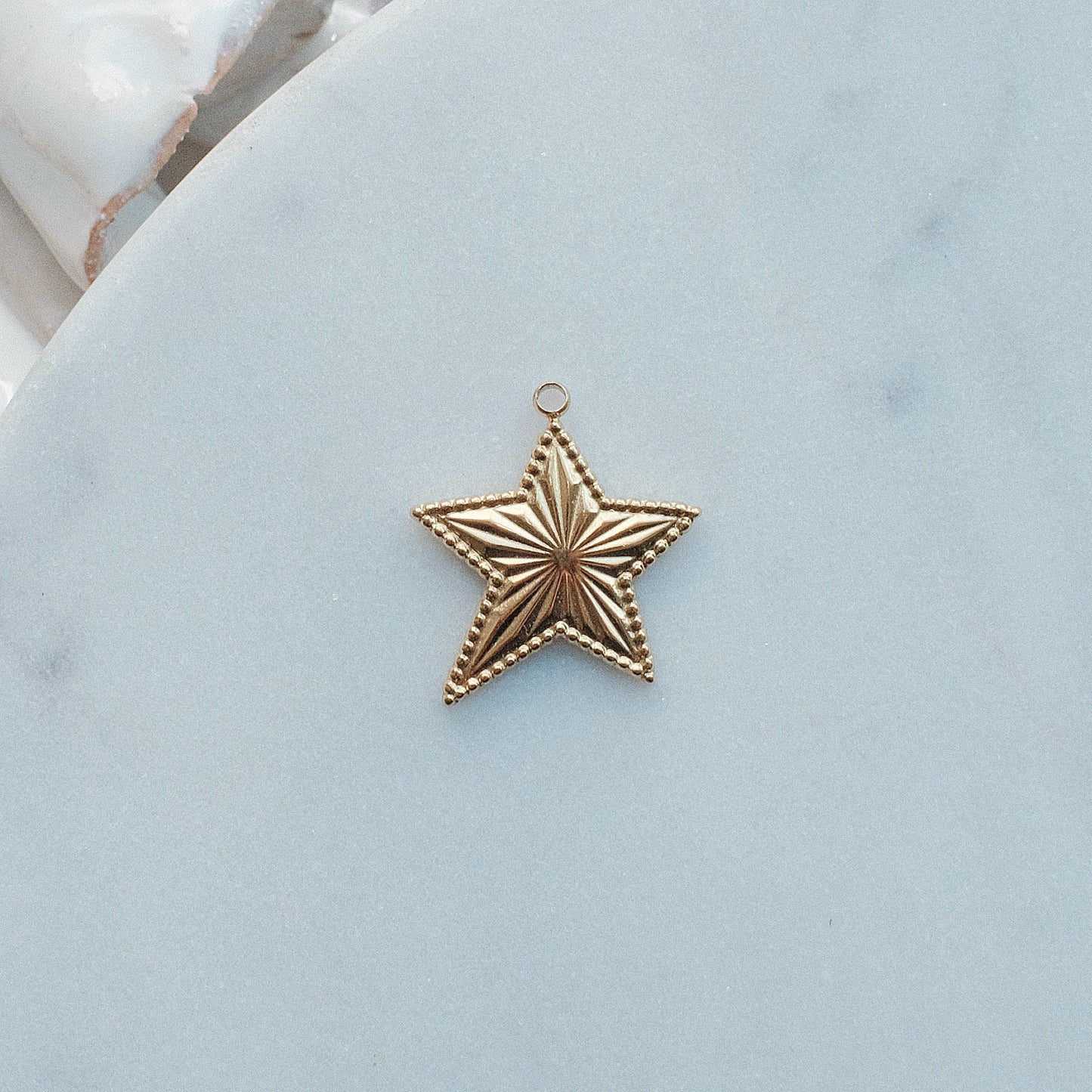 Gold Beaming Star Charm