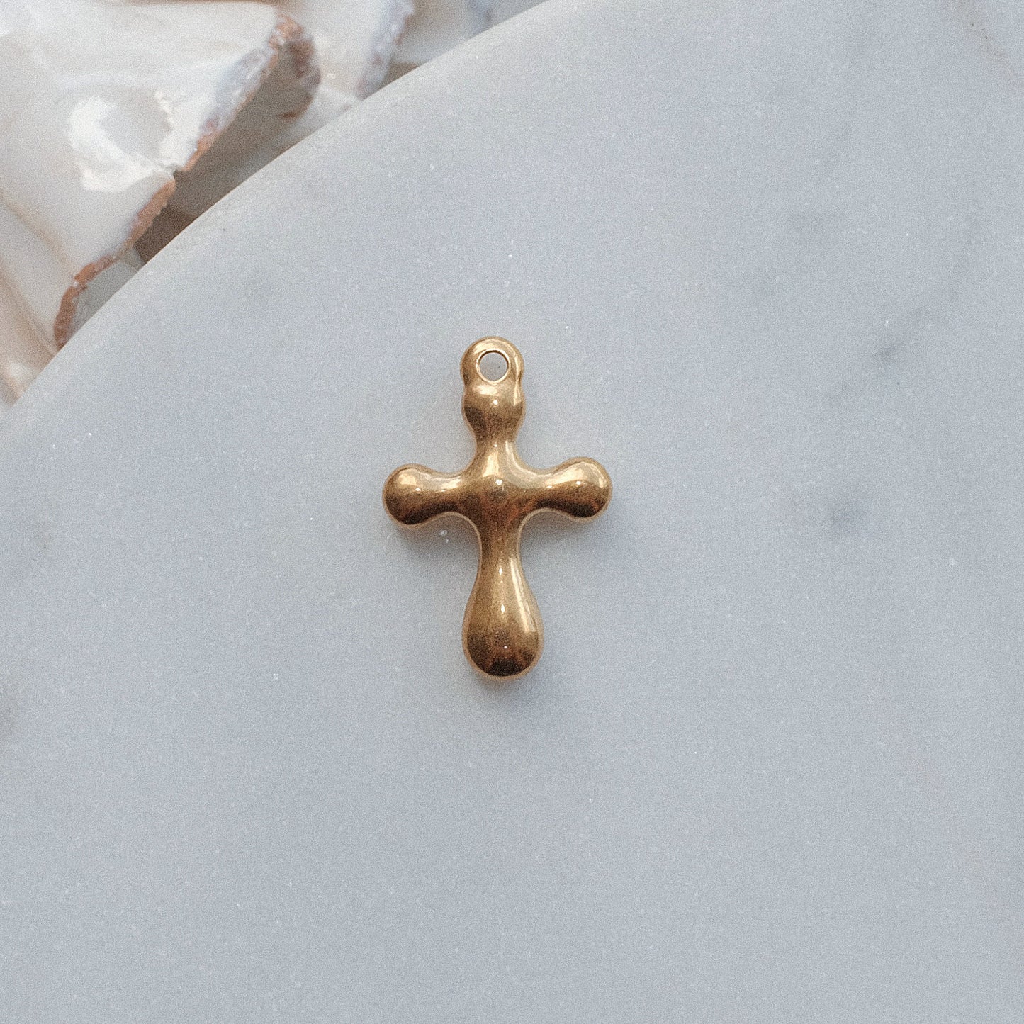 Gold Cross Charm