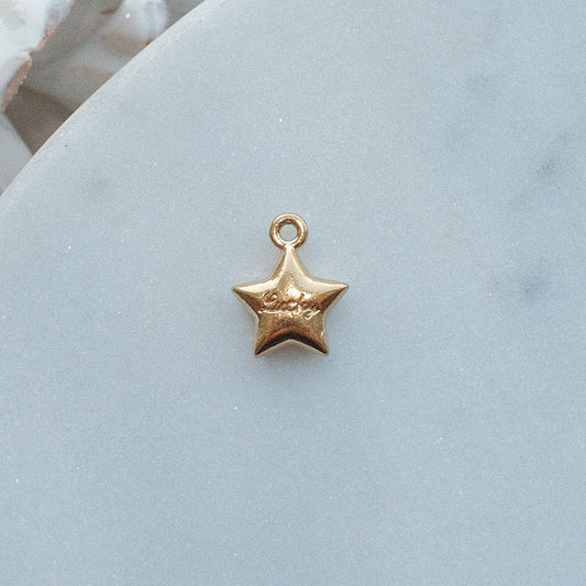Gold Lucky Star Charm