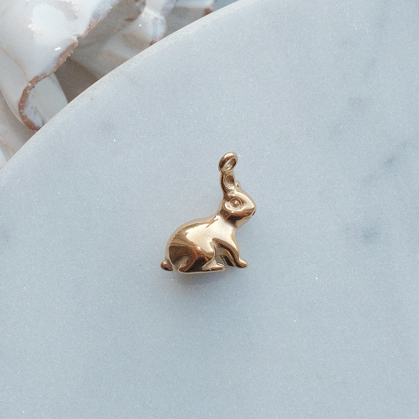 Gold Rabbit Charm