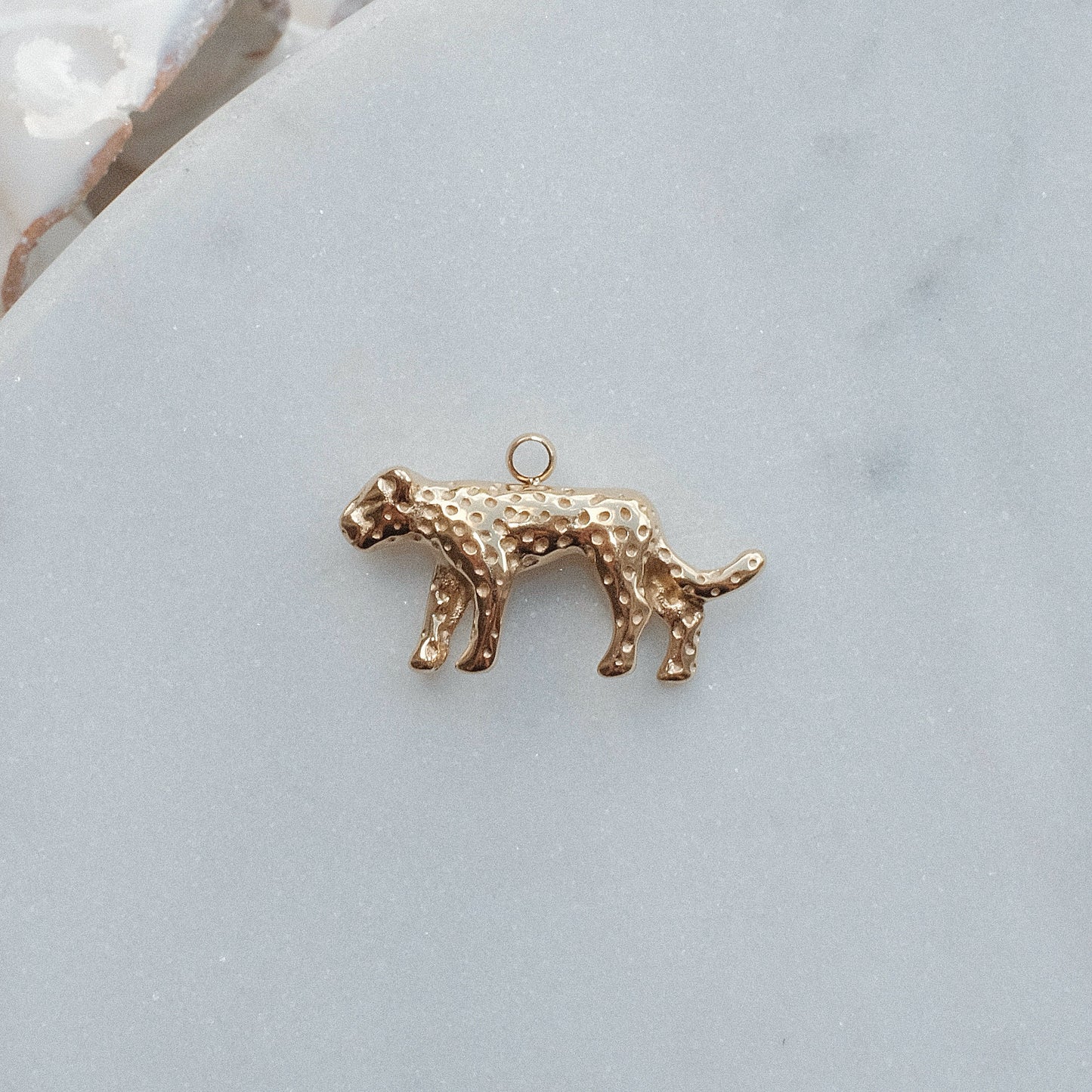 Gold Leopard Charm
