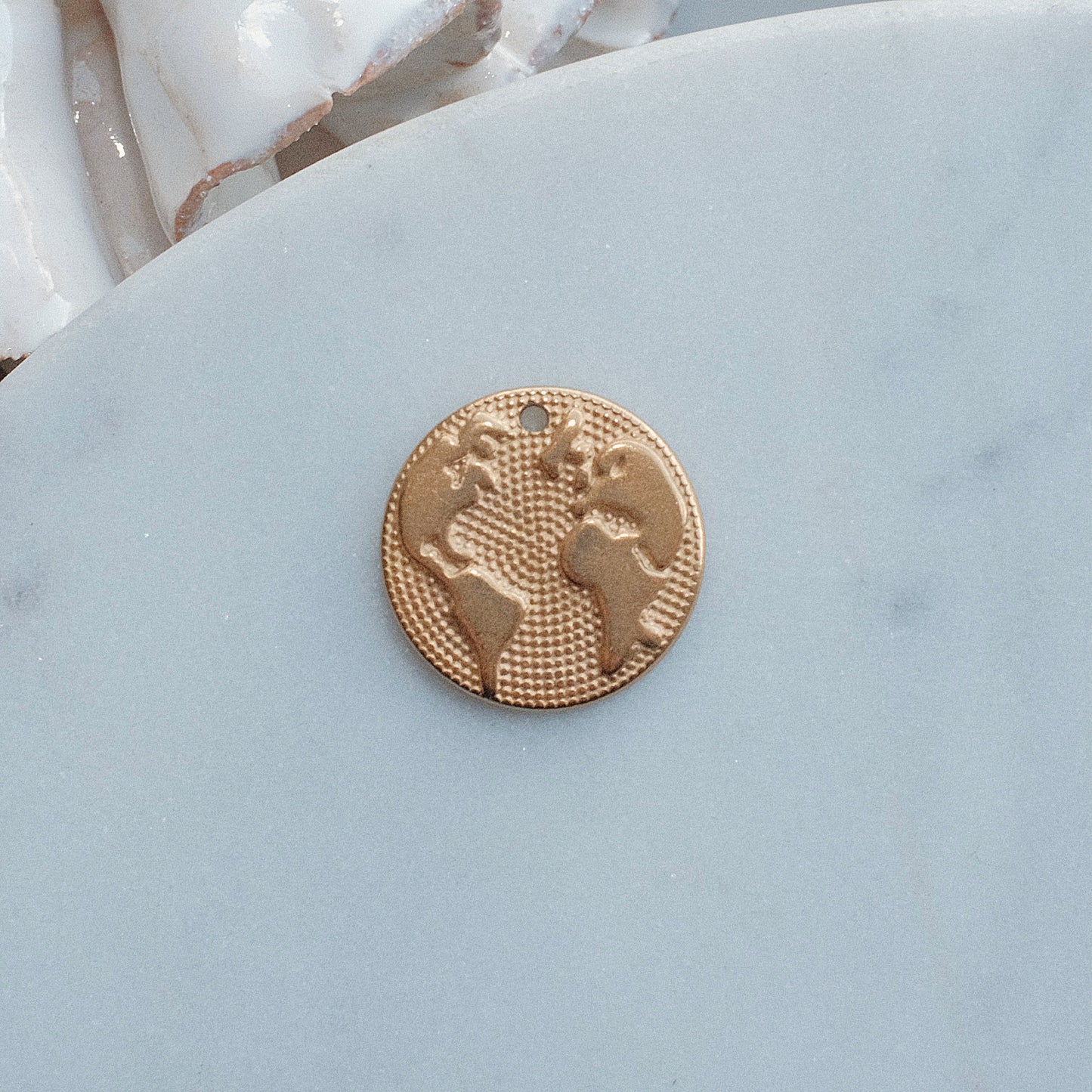 Gold Earth Charm