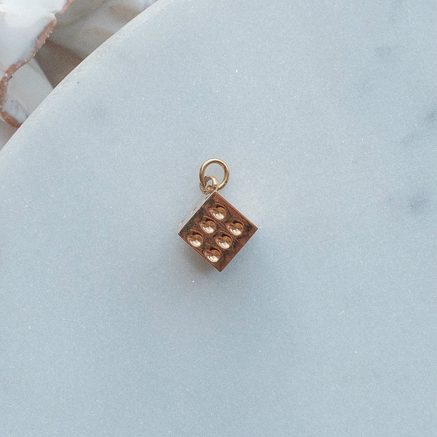 Gold and Dice Charm