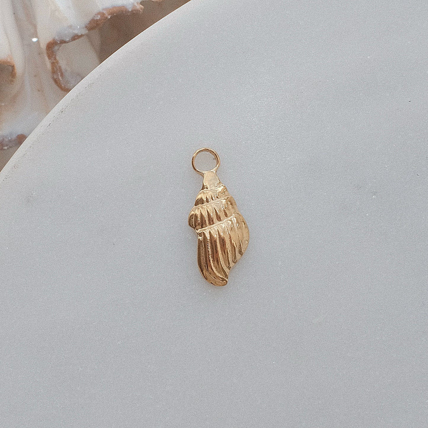 Gold Shell Charm