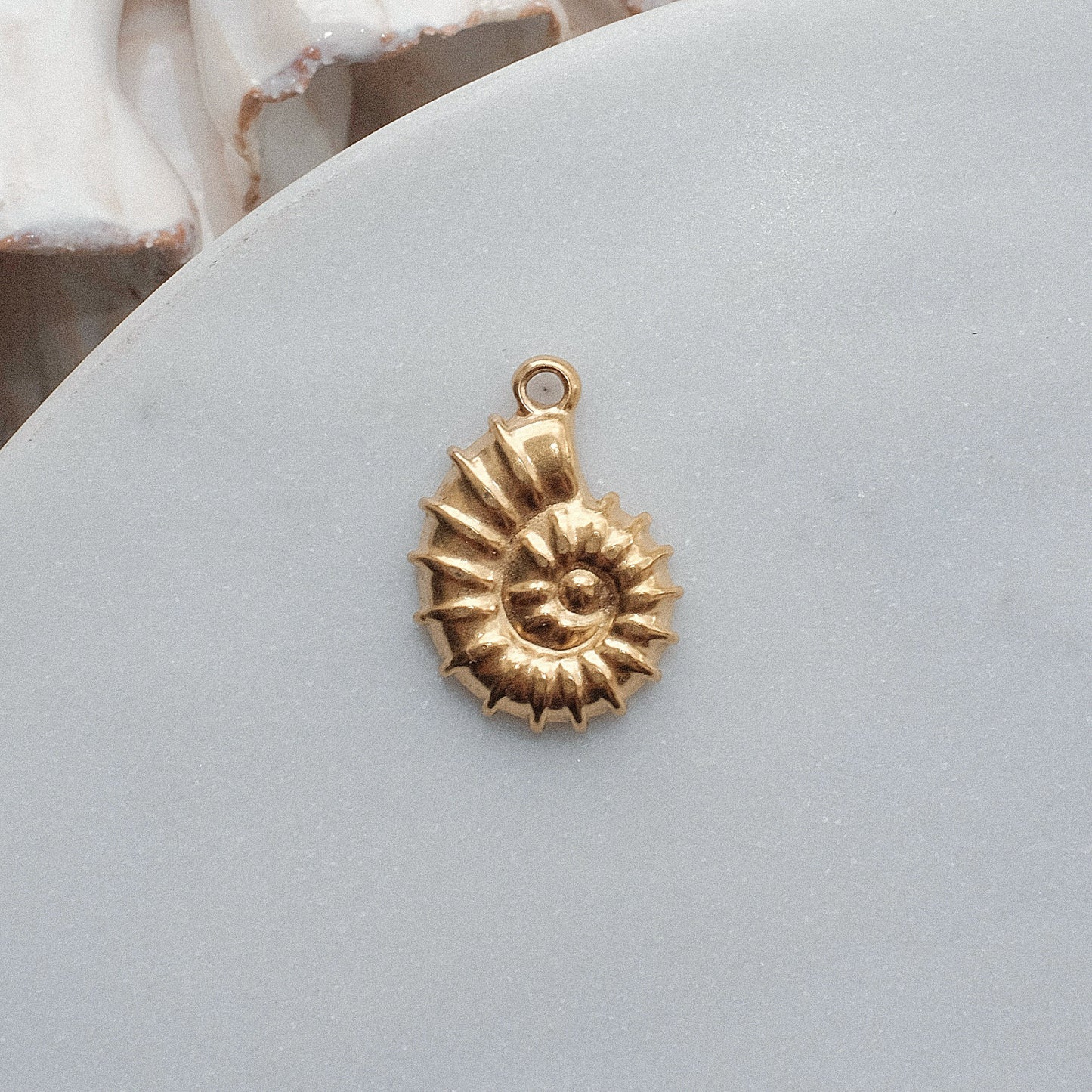 Gold Fossil Charm