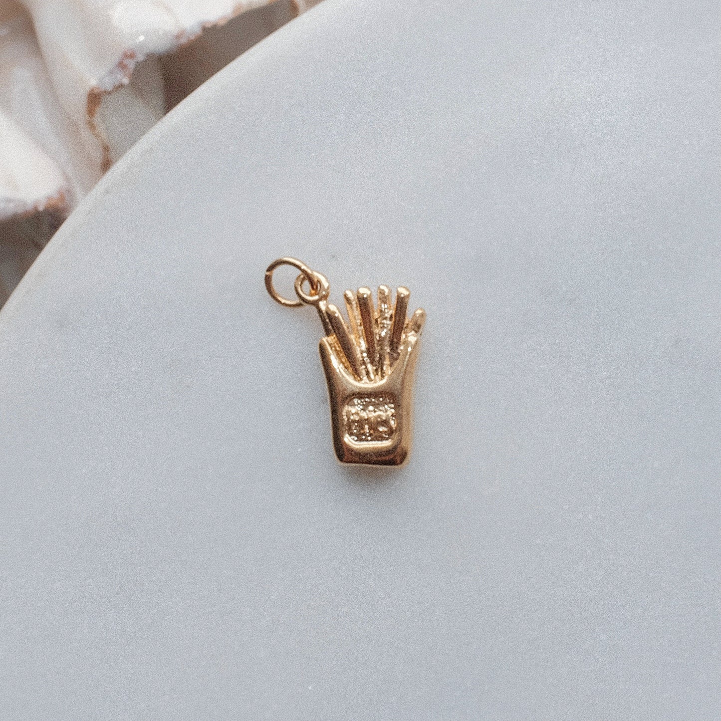 Gold Fries Charm