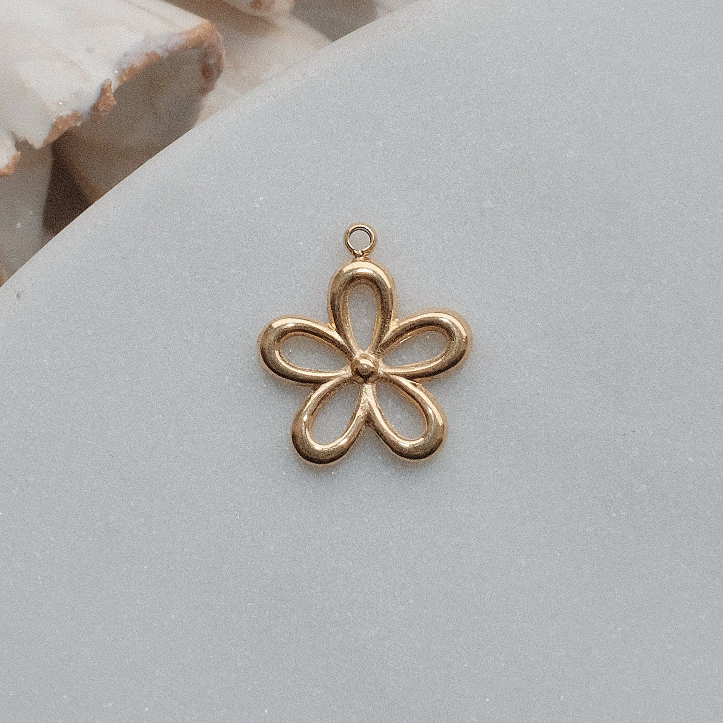 Gold Flower Charm
