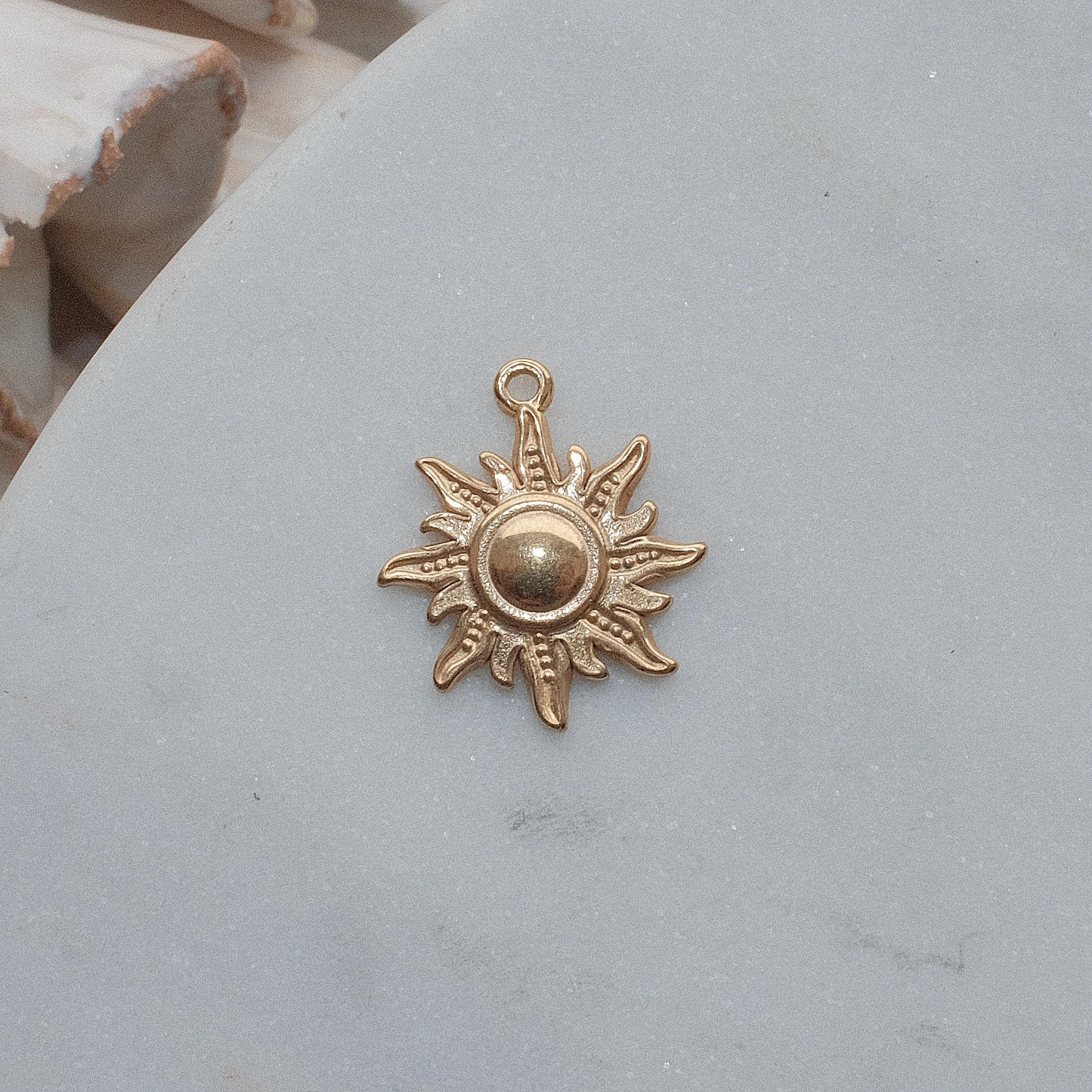 Gold Sun Charm
