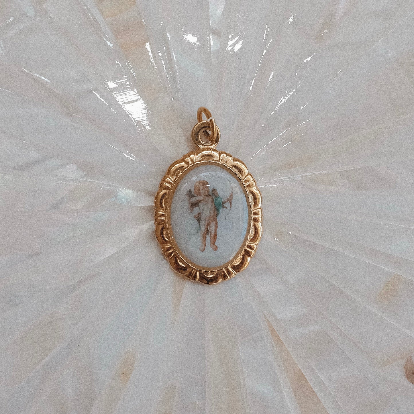 Gold Cherub Bibi Charm