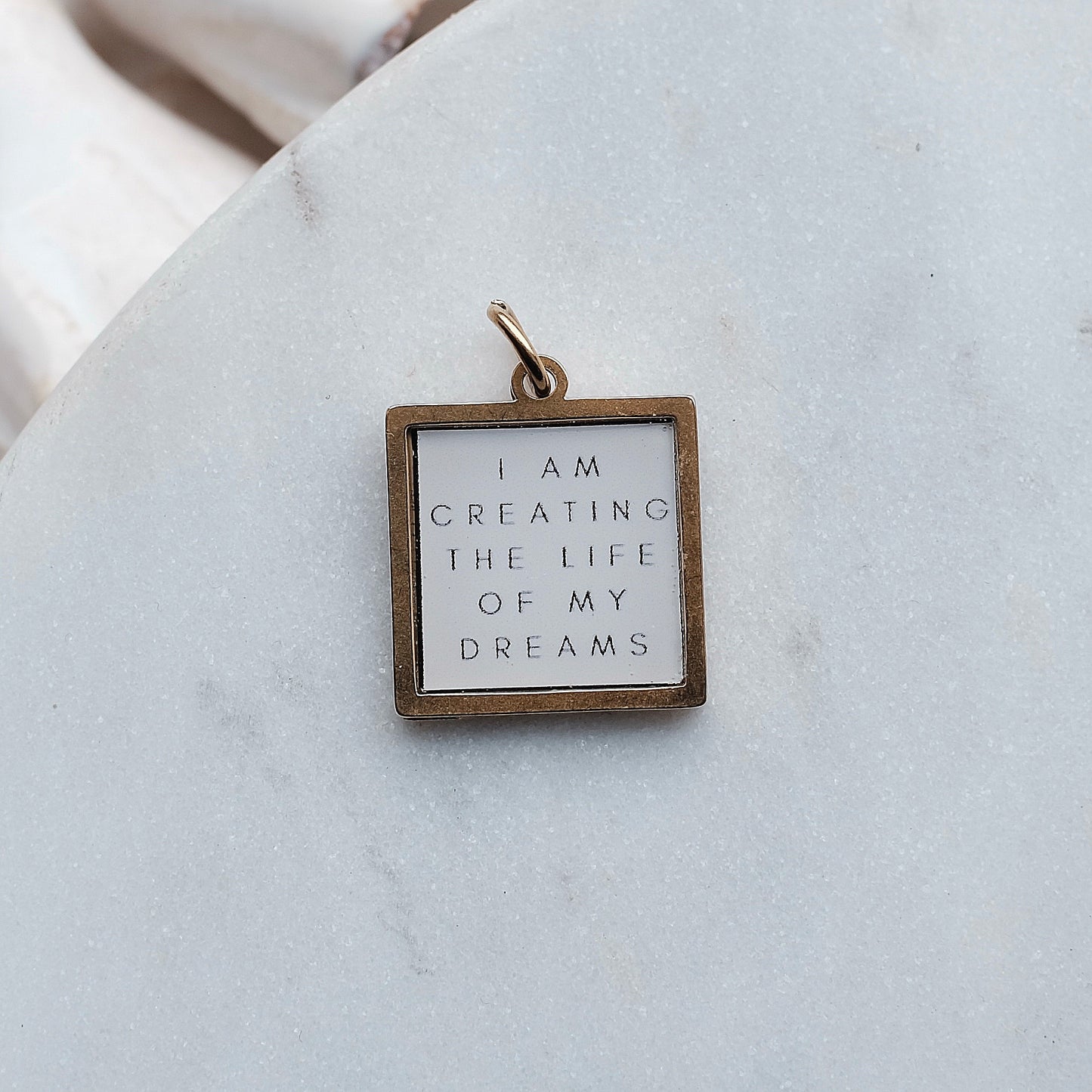 Gold Creating Life Pix Charm