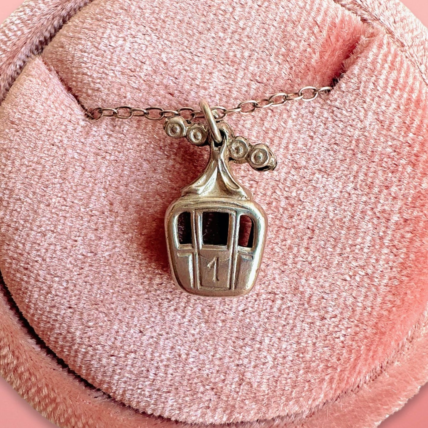 70s Sterling Silver Ski Lift Charm