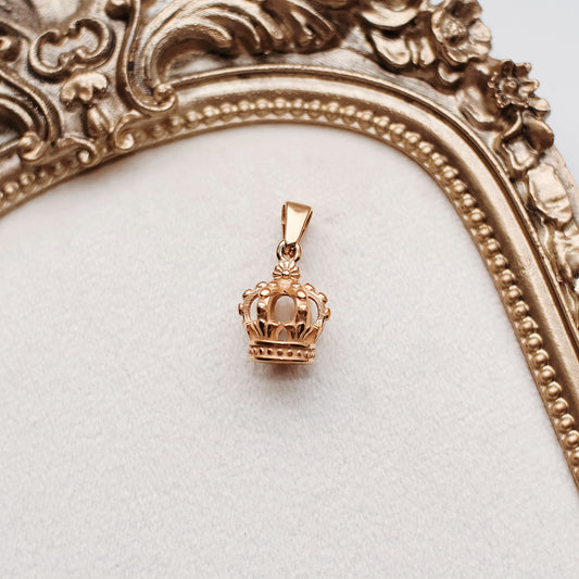 Gold Queen Crown Charm