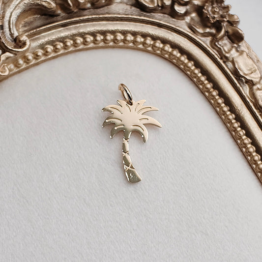 Gold Palm Tree Charm