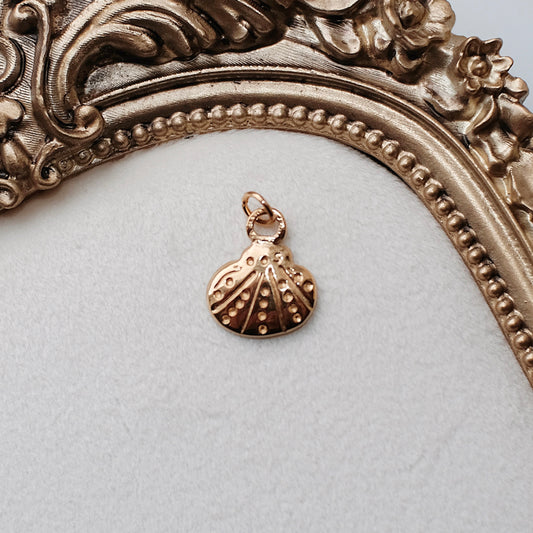 Gold Clam Charm