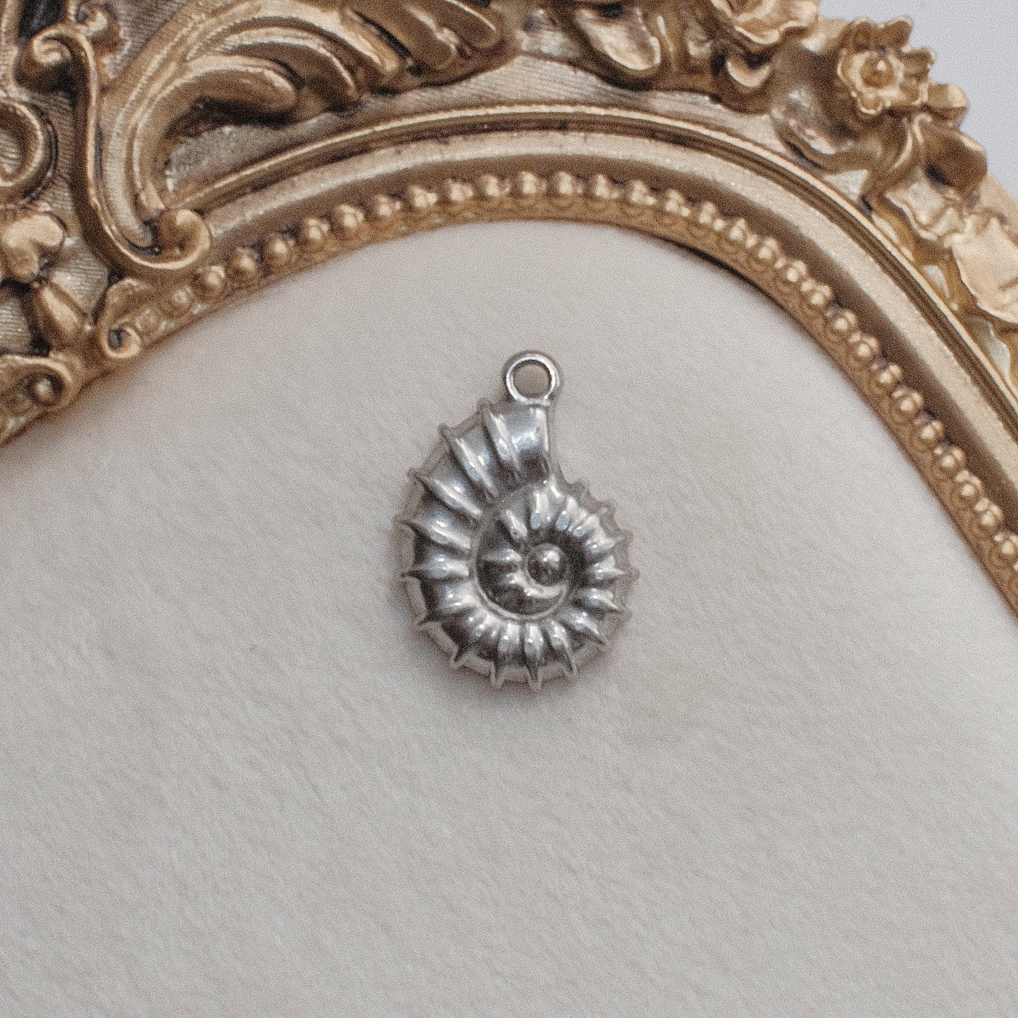 Silver Fossil Charm