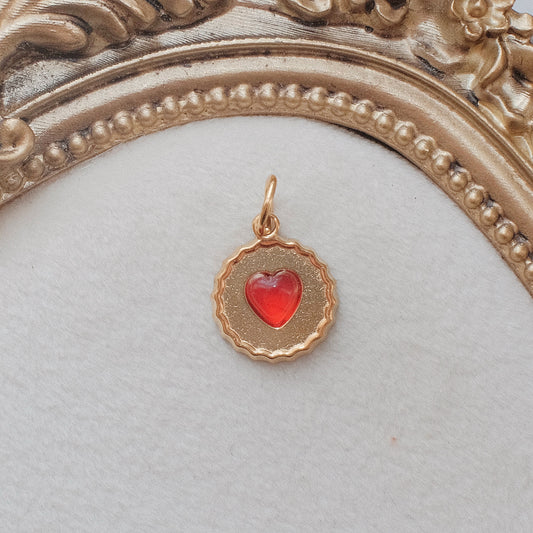 Gold Jammy Dodger Charm