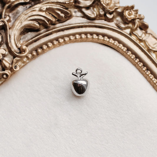 Silver Apple Charm