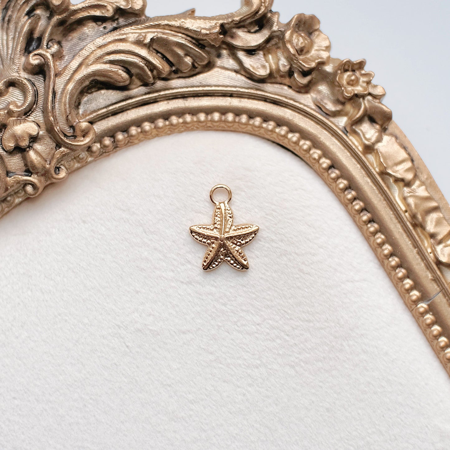 Gold Seaside Starfish Charm