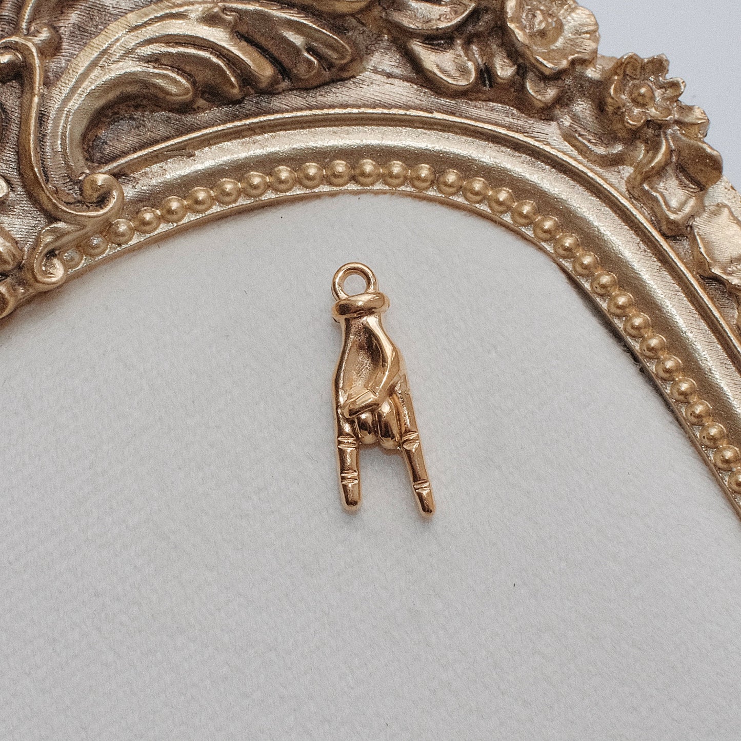 Gold ‘I love You’ Hand Charm