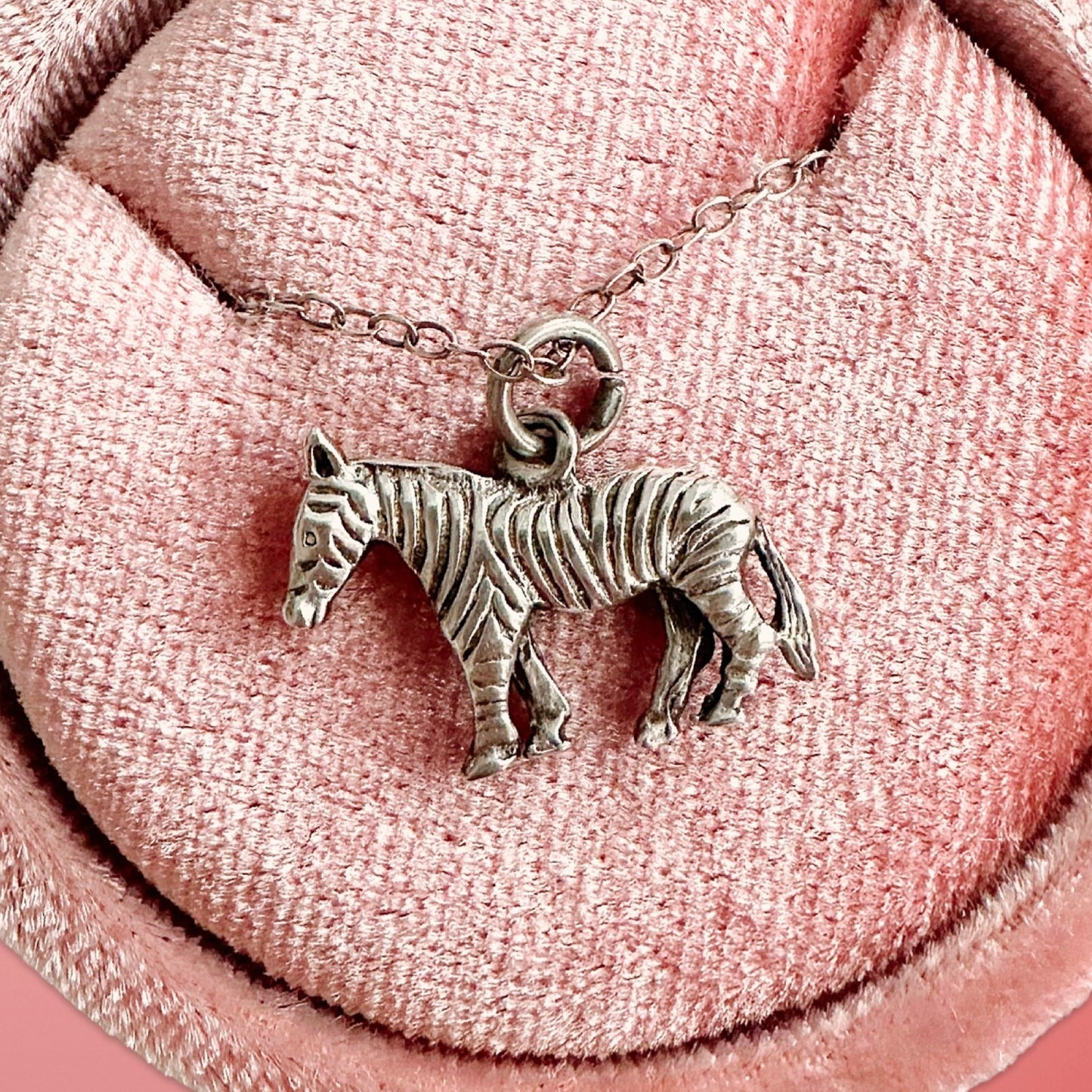 60s Sterling Silver Zebra Charm