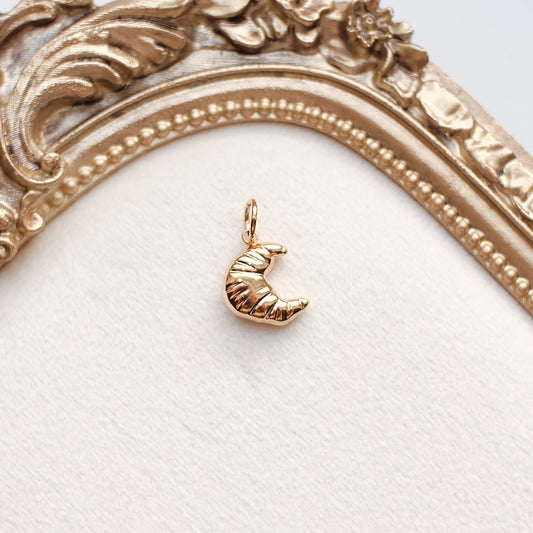 Gold Croissant Charm