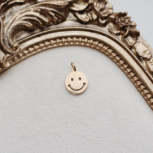 Gold Smiley Charm