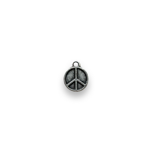 Silver Plated Peace Symbol