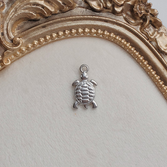 Silver Turtle Charm