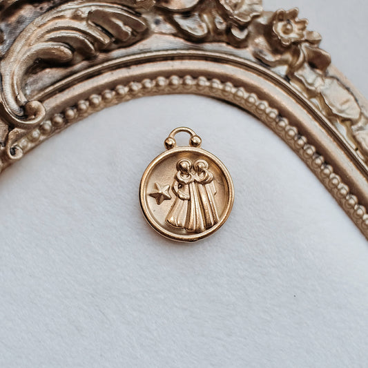 Gemini Gold Charm