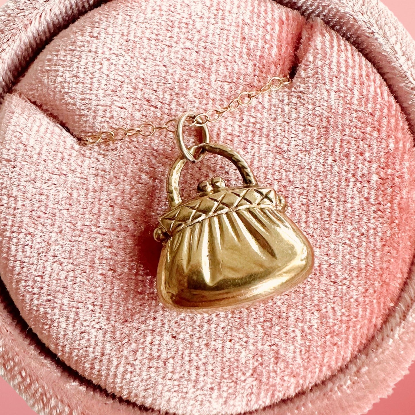 60s 9ct Gold Handbag Charm