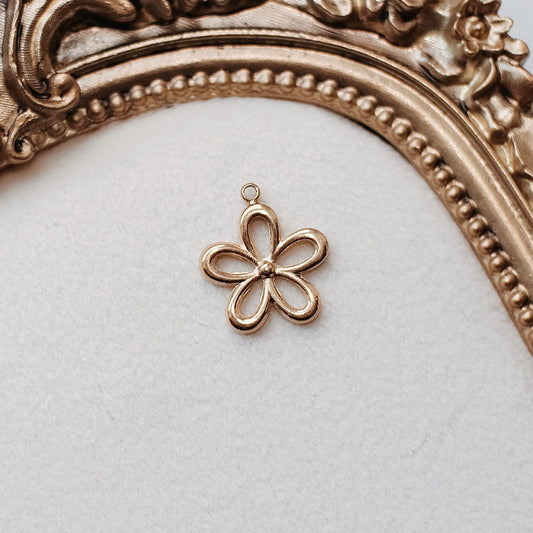 Gold Flower Charm