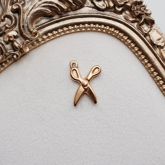 Gold Scissors Charm