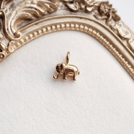 Gold Elephant Charm