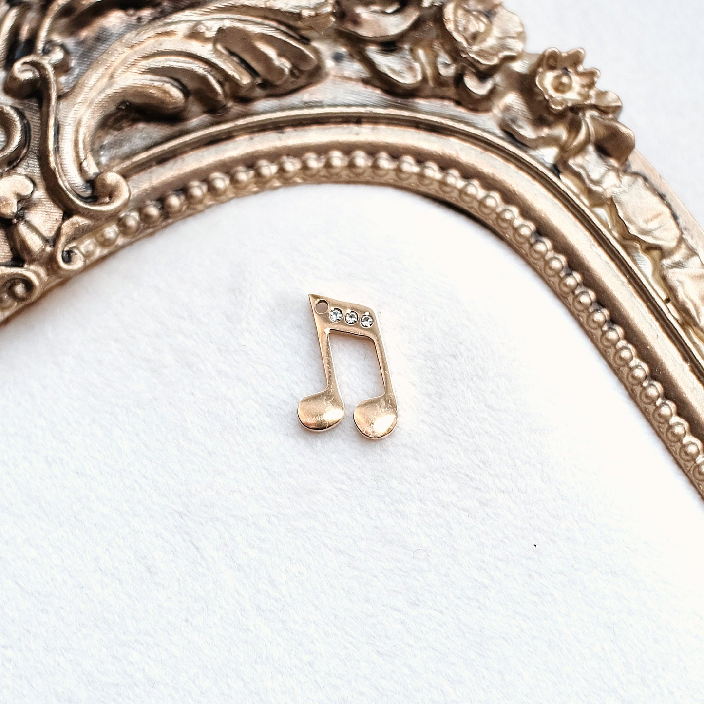 Gold Eighth Note Charm