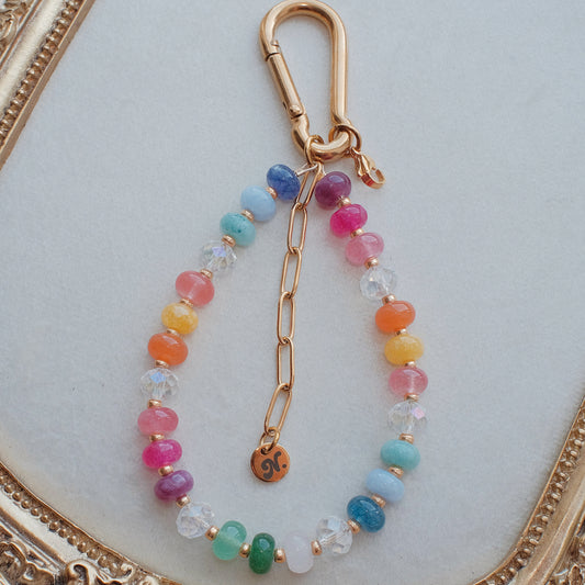 Carabiner Rainbow Bag Charm