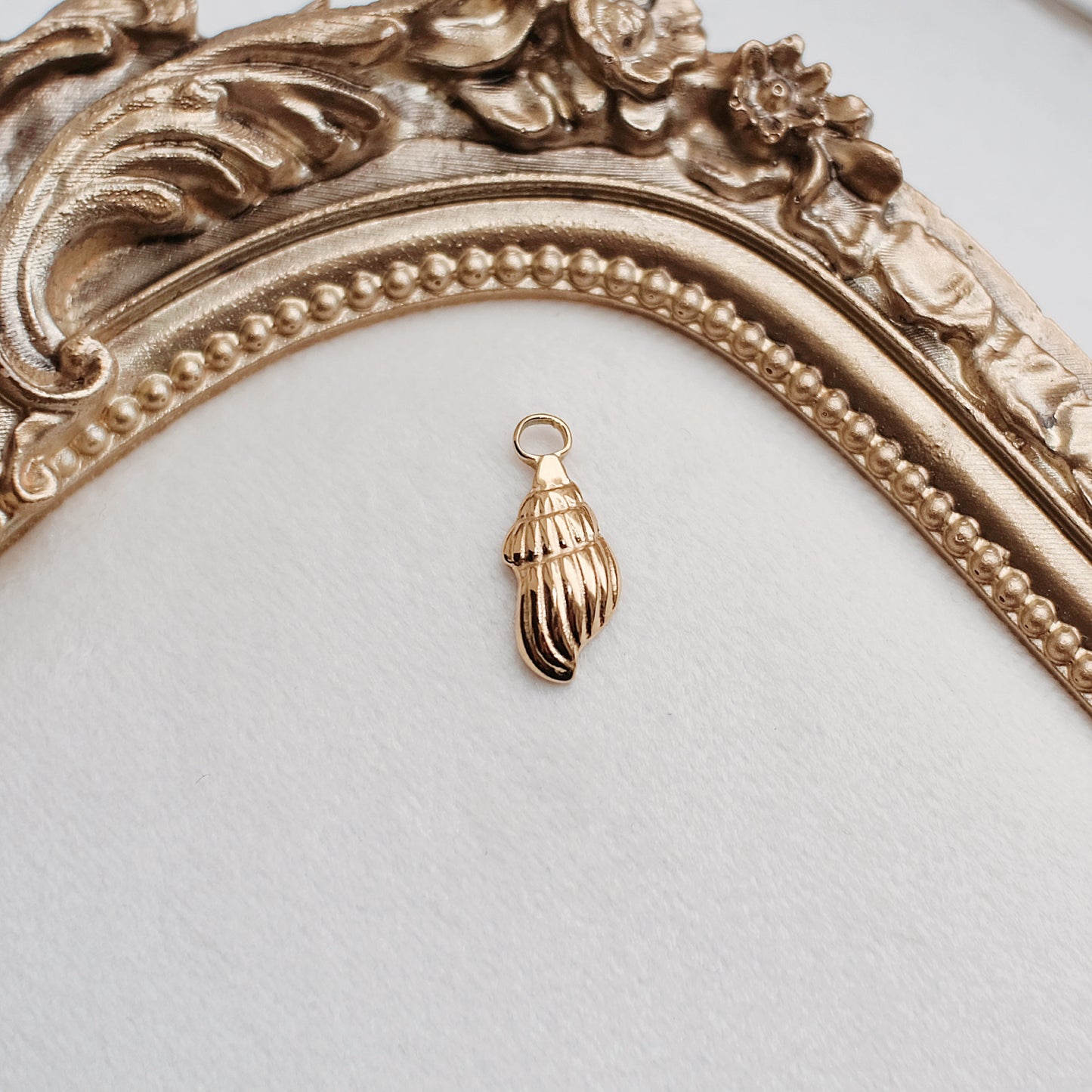 Gold Shell Charm