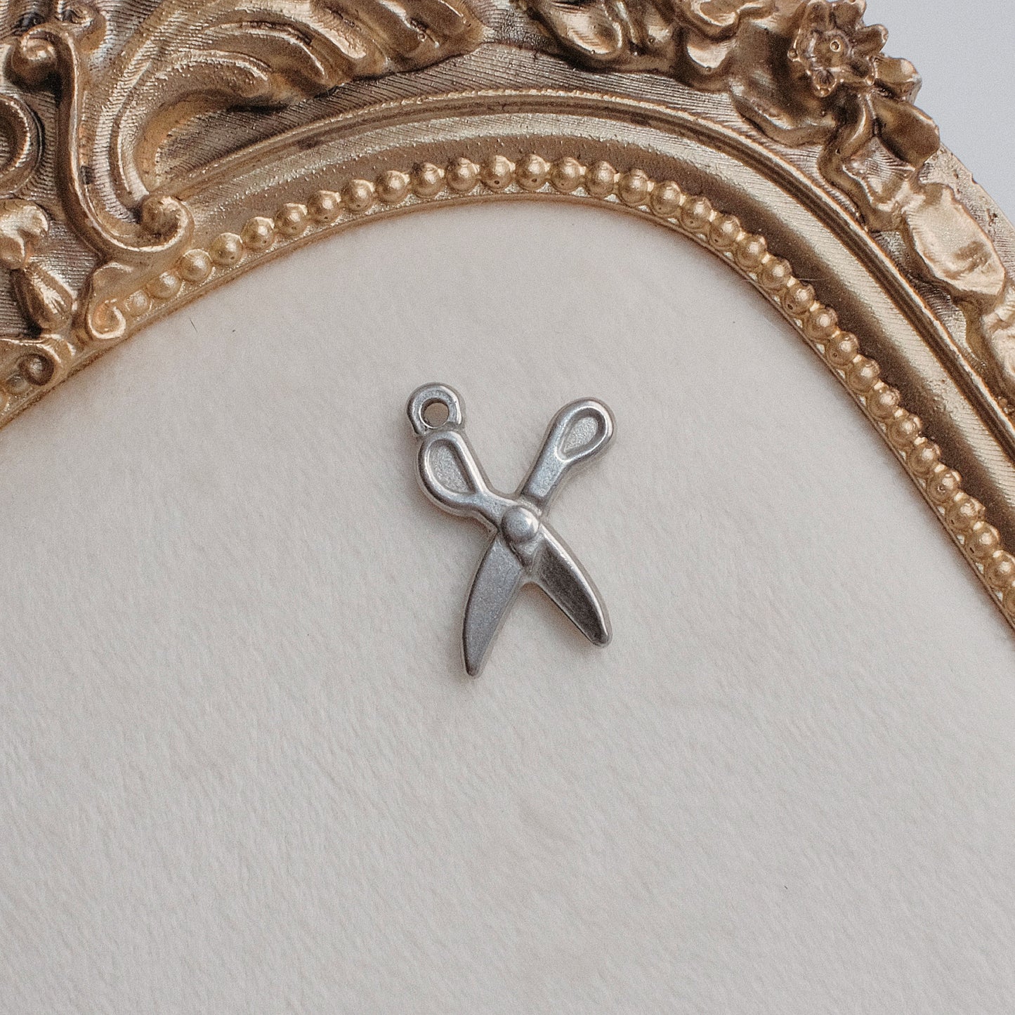 Silver Scissors Charm