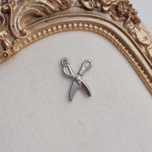 Silver Scissors Charm