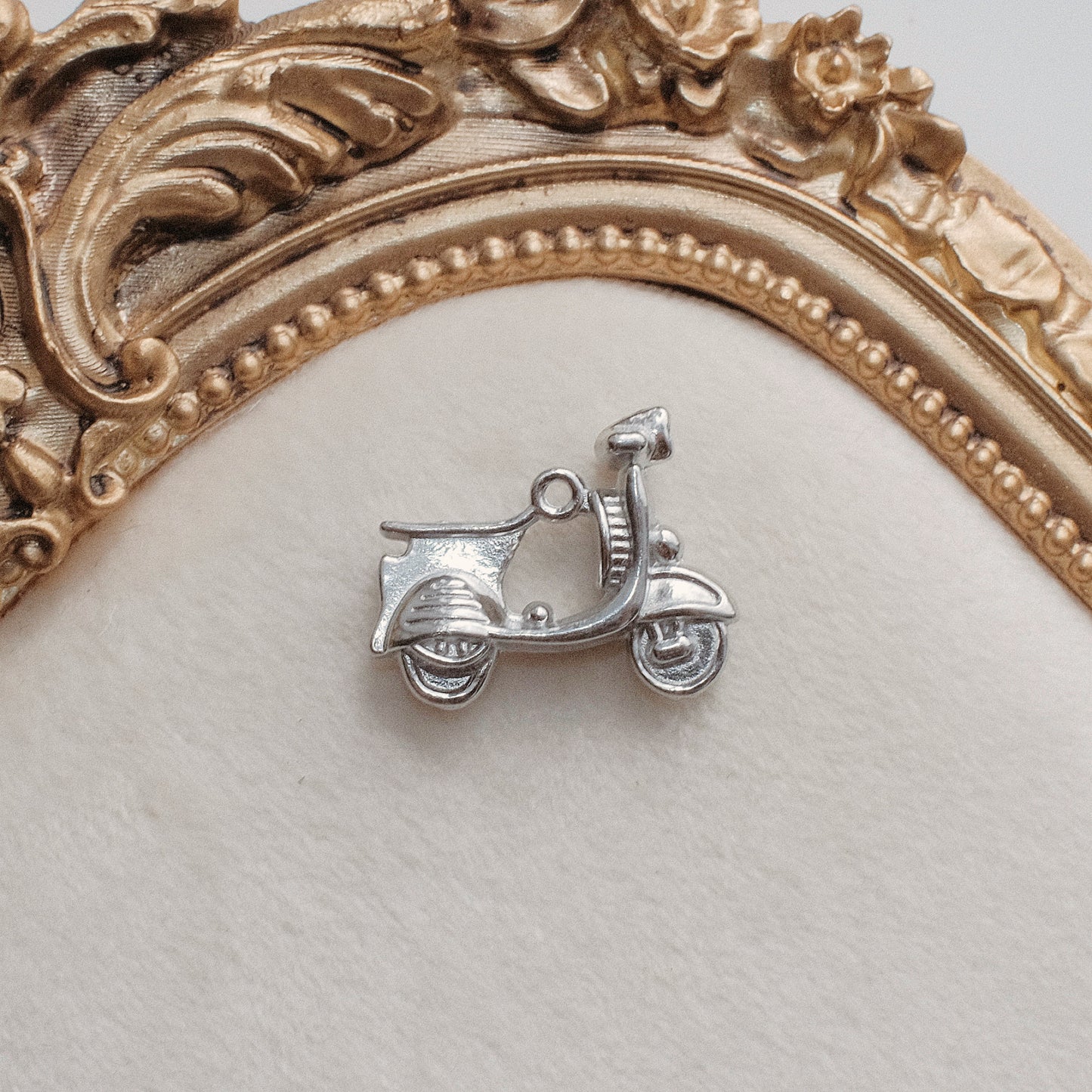 Silver Vespa Charm