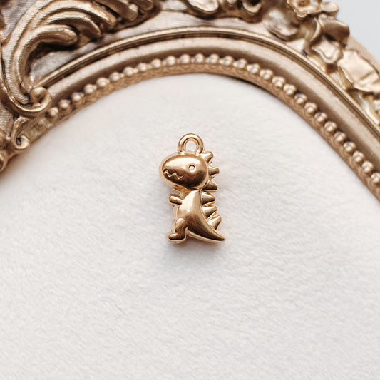 Gold Dinosaur Charm