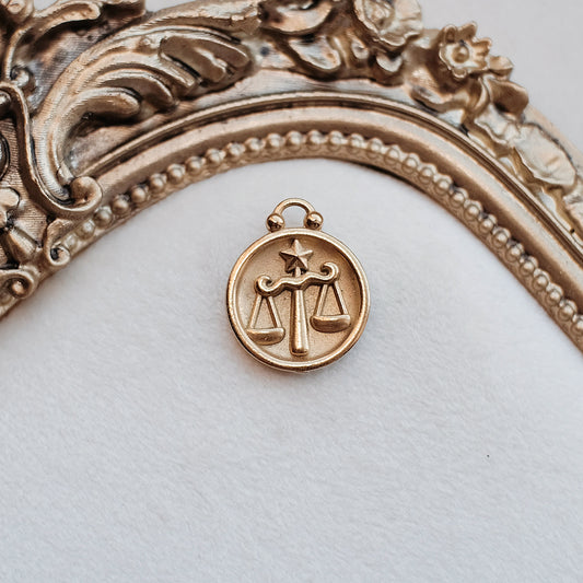 Libra Gold Charm